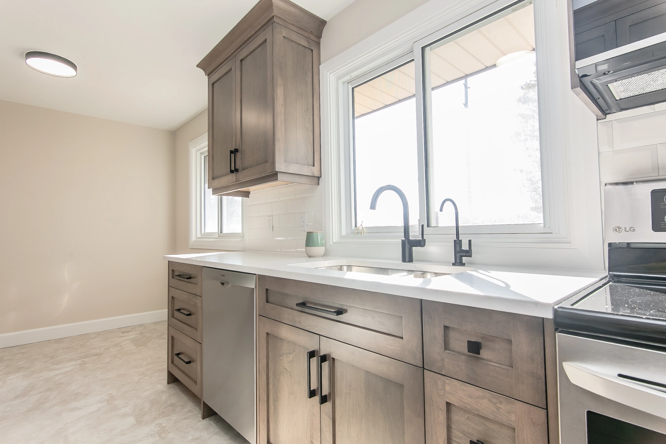 Custom maple cabinets