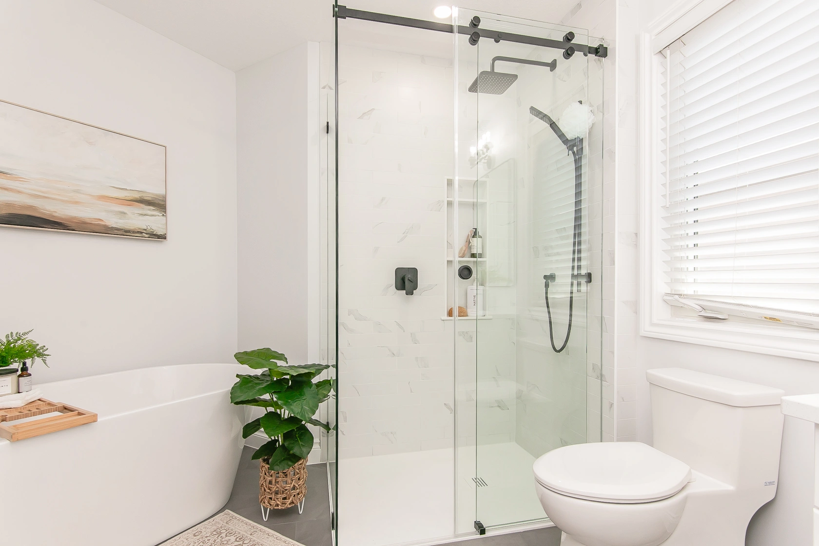 Custom Shower With Niche