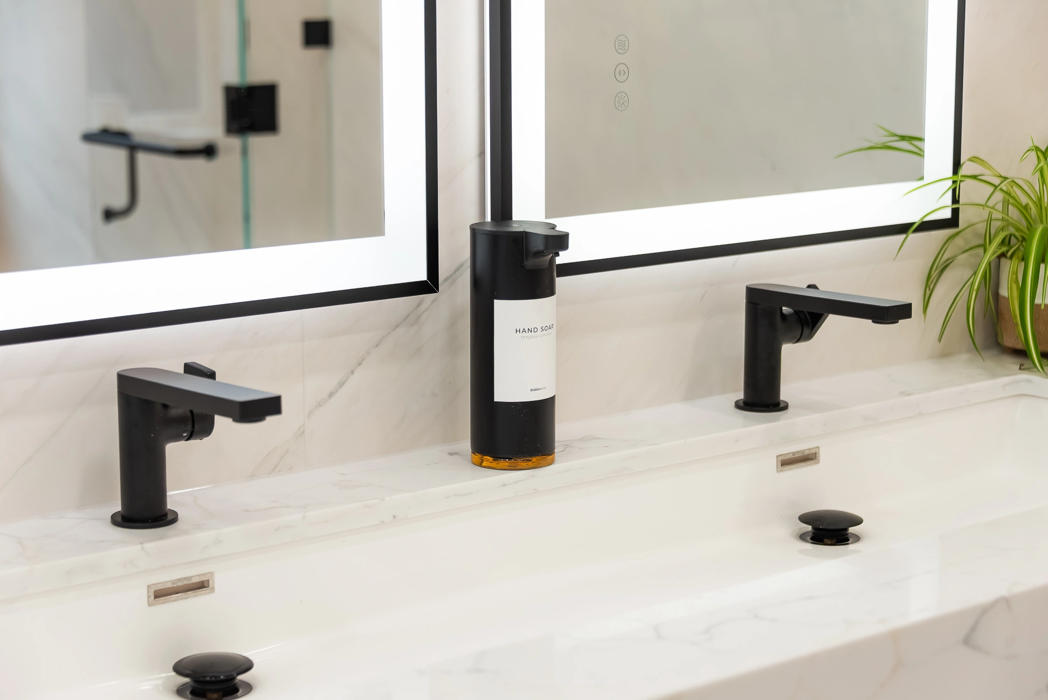 His and hers vanity sink